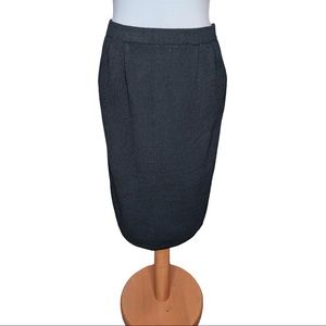Vintage NEW 1980's St. John Santana Knit Black Pencil Skirt